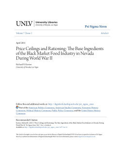 Price Ceilings and Rationing