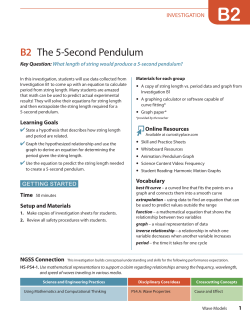 B2 The 5-Second Pendulum