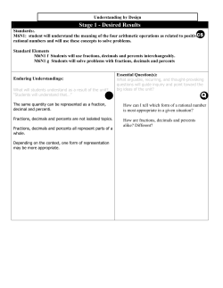 6th Grade UBD Unit 2