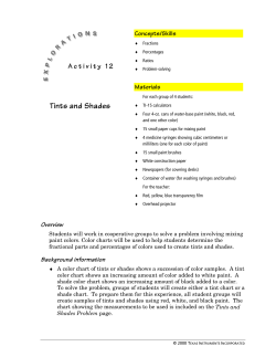 Tints and Shades - TI Education