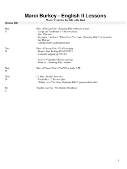 Marci Burkey - English II Lessons