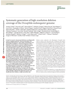 Systematic generation of high-resolution deletion coverage