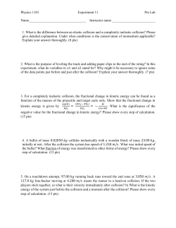 Experiment 11 Pre-Lab