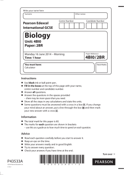 Biology - Edexcel