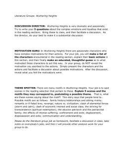 Literature Groups: Wuthering Heights