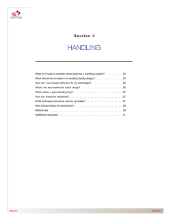 handling - The Canadian Sheep Federation