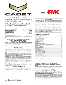 Cadet Herbicide 03-18-11 Commercial