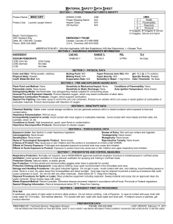 material safety data sheet