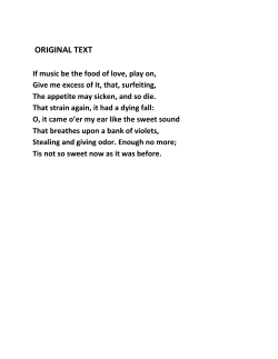 Reading Shakespeare - Crossroads Academy