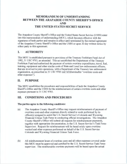 memorandum of understanding between the arapahoe county
