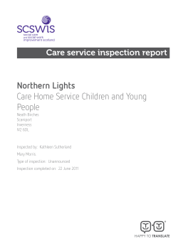 Northern Lights Care Home Service Children