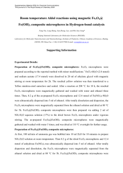 Room temperature Aldol reactions using magnetic Fe3O4@ Fe(OH