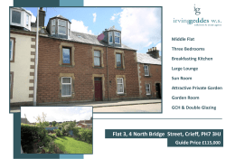 Flat 3, 4 North Bridge Street, Crieff, PH7 3HJ