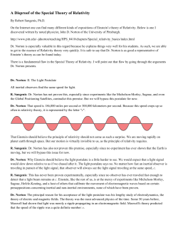 A Disproof of the Special Theory of Relativity
