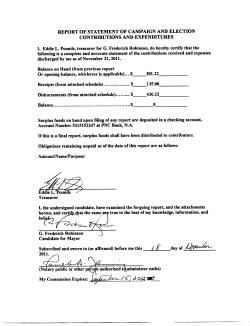 following is a complete and accurate statement of the contributions