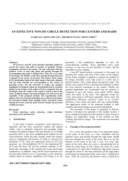 an effective non-ht circle detection for centers and radii