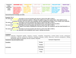 Standard USI. 8 a) describing territorial expansion and how it
