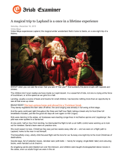A magical trip to Lapland is a once in a lifetime