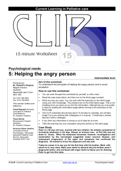Helping the angry person