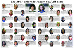 2007 Junior All-Star Team - Colorado Golf Association