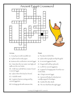 Ancient Egypt Crossword - University of Richmond Museums