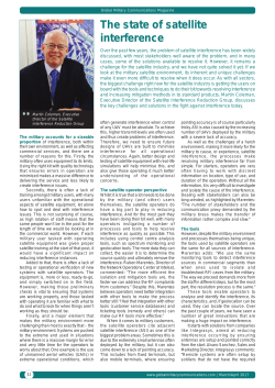 The state of satellite interference