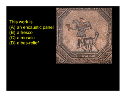 (D) a bas-relief - Ms. Maxon`s Art History Course