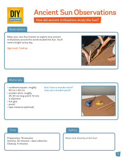 Ancient Sun Observations - Lawrence Hall of Science