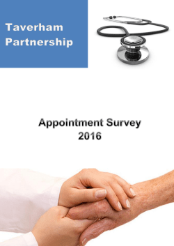 Appointments Survey Report 2016