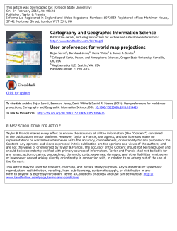 User preferences for world map projections