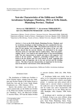 Nest-site Characteristics of the Edible