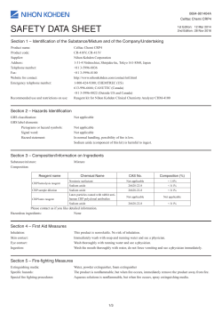 safety data sheet