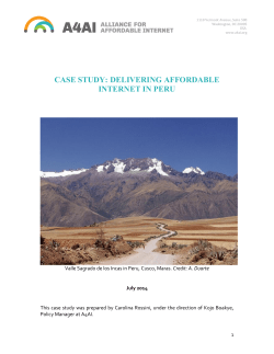 Peru - Alliance for Affordable Internet