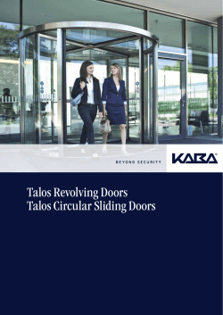 Talos Revolving Doors Talos Circular Sliding Doors