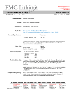 lithium chloride bleach