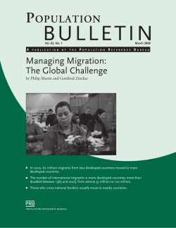 Managing Migration: The Global Challenge