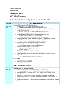 Course Outline - Canning Vale College
