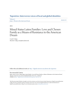 Mixed-Status Latinx Families: Love and Chosen Family as a Means
