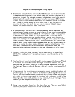 English IV Literary Analysis Essay Topics 1. Examine the concept of