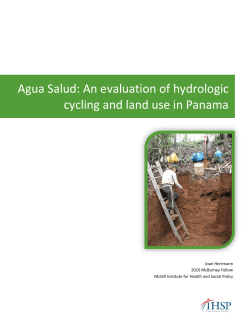 Agua Salud: An evaluation of hydrologic cycling