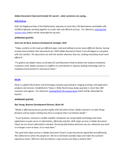 Adobe Document Cloud and Acrobat DC Launch