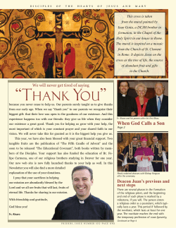 N 6. Spring 2013 - Disciples of the Hearts of Jesus and Mary