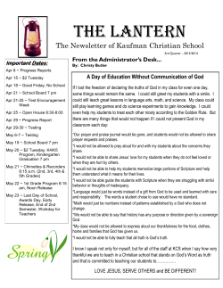 3rd Quarter Newsletter