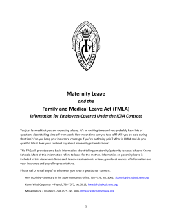 Maternity Leave - Ichabod Crane Central School