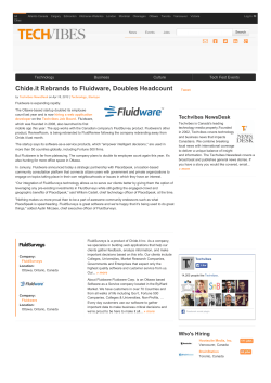 Chide.it Rebrands to Fluidware, Doubles