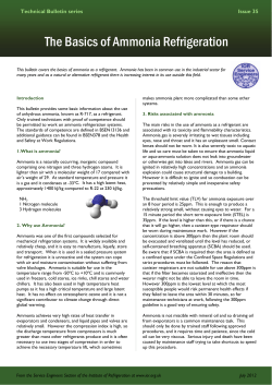 TB35 Ammonia Basics - Institute of Refrigeration