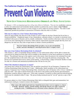 new gun violence restraining order law will save lives