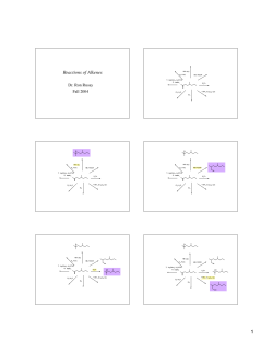 Reactions of Alkenes