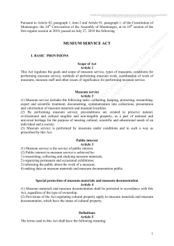 Museums Act