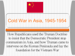 Cold War in Asia - LBCC e